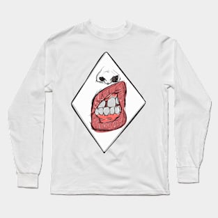 Sketch Style - Mouth Long Sleeve T-Shirt